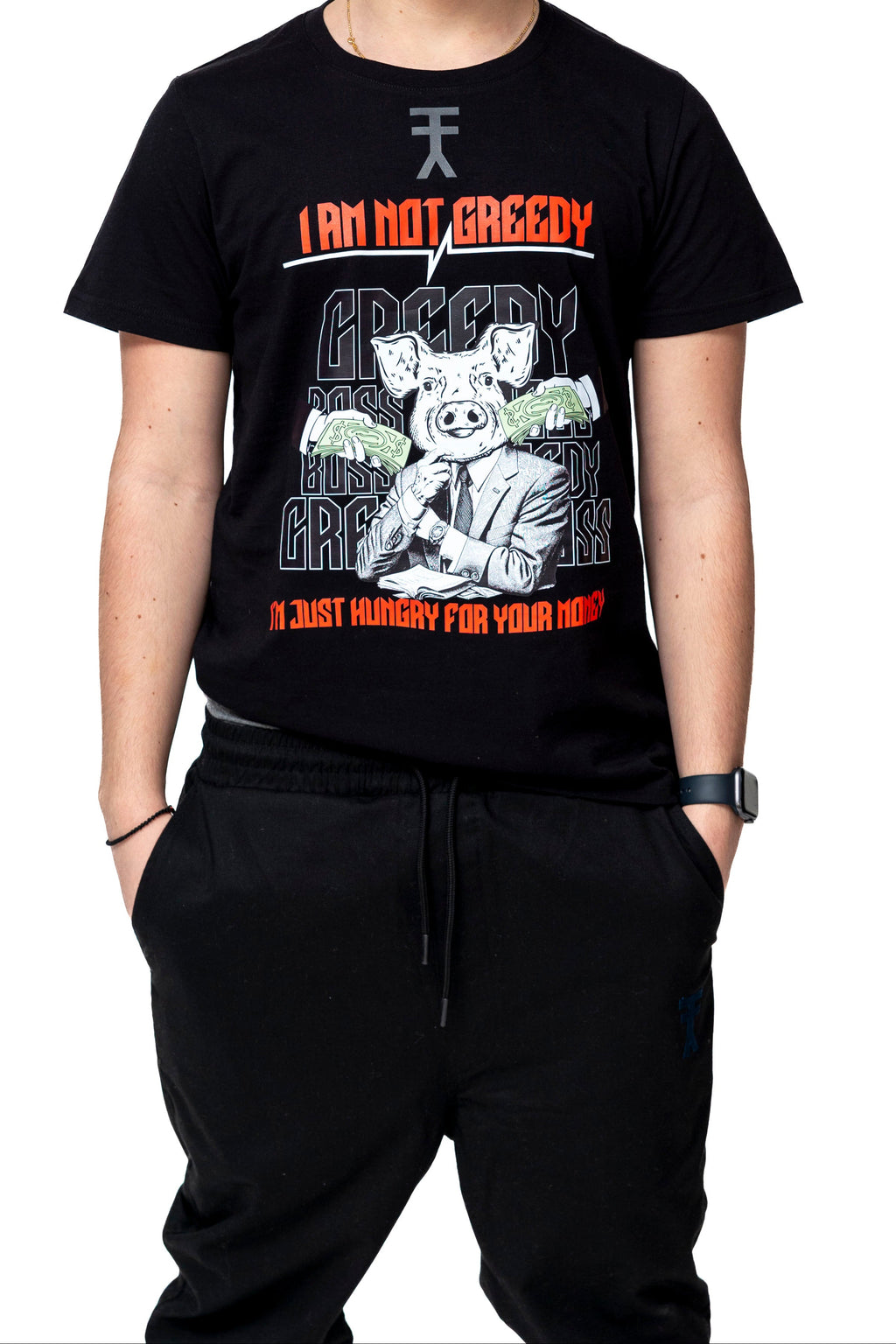 "GREEDY PIG" T-shirt